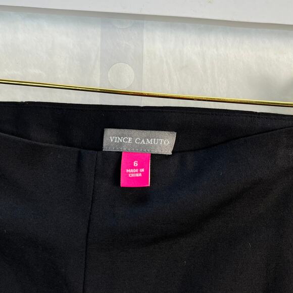 Vince Camuto Black Stretch Dress Pants Smoothing & Darted Flattering Fit, SZ 6 - Picture 7 of 12